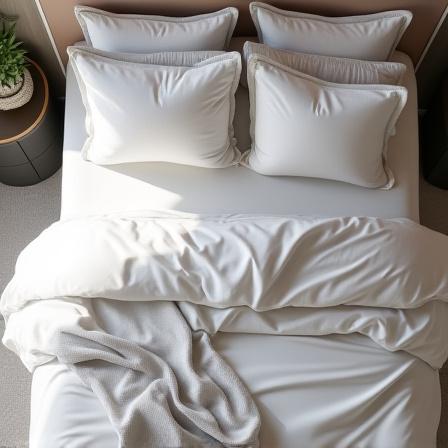 Luxury Bedding collection showing an inviting and elegantly made bed